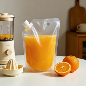 Sac souple à fond renforcé avec bec verseur 5L 10L, résistant aux fuites, pour le stockage quotidien de liquides alimentaires - Product Image 1