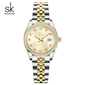 Reloj de Pulsera de Cuarzo de Lujo para Mujer, Caja de Acero Inoxidable 904L con Incrustaciones de Zirconia de Grado VVS, Resistente al Agua - Product Image 1