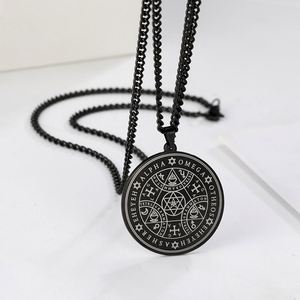 Myshape Sigil ของแมวน้ำเทวทูต7องค์ของสี่<span class=keywords><strong>จักรพรรดิ</strong></span>มายากลมาสคอตจี้เครื่องรางสแตนเลสสร้อยคอ - Product Image 3