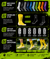 Chaussettes de football confortables, respirantes, antidérapantes, avec semelle en silicone, chaussettes de sport personnalisées pour hommes