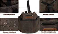 12-Fach Schwerlast Tragbare Wasserabweisende Faltbare Schrauben-Tasche Gewachste Leinwand Fallschirm-Werkzeugtasche Kleinteile-Organizer