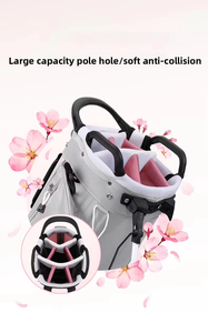 Bolsa de Golf Dericsson de 7 Compartimentos, Color Rosa, Ligera, para Mujer, con Soporte - Product Image 3