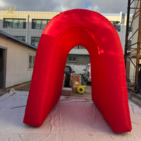 Tunnel gonflable de 3 m de haut pour parc d'art, tunnel gonflable personnalisé en taille et couleur pour exposition de fête