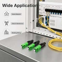Conector de Fibra Óptica de Montaje Rápido SC APC FTTH para Redes de Comunicación Óptica