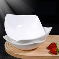 Bol à salade en mélamine personnalisé, grand bol en PP, bols carrés en plastique pour servir