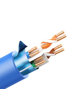 Câble réseau torsadé non blindé 8 conducteurs en cuivre sans oxygène Wangsheng personnalisé, <span class=keywords><strong>6A</strong></span>, 300 m, Guangdong - Product Image 1