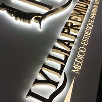 Enseignes électroniques personnalisées Kexian, plaque publicitaire lumineuse, enseigne en lettres 3D LED, panneau de logo, lettres dorées pour les entreprises