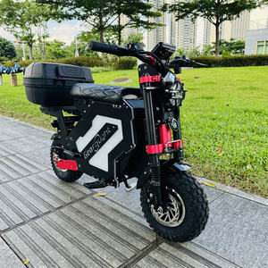 Stock d'entrepôt américain, Geofought M5, 72V, double moteur, batterie 50AH, autonomie de 120 à 150 km, pneu tout-terrain de 14 pouces, scooter électrique avec coffre - Product Image 1