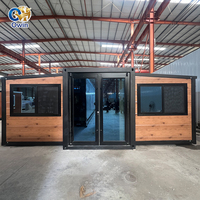 Maisons conteneurs préfabriquées en acier extensibles 20' et 40' très demandées, options 2-5 chambres, utilisation mobile pour hôtels, design moderne