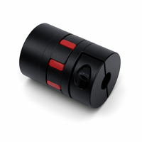 Accouplement à mâchoires en aluminium anodisé noir, sans jeu, Red Spider 98 Shore A, pour la production de moteurs électriques et de batteries au lithium, marché SEA