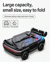 Poussette électrique pliable pour animaux de compagnie, chariot de promenade télécommandé pour chien, grand transporteur pliable pour activités extérieures des animaux de compagnie