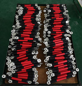 Premium 2awg Vertinde Koperen Elektronische Kabel <span class=keywords><strong>2</strong></span> Voet Lengte <span class=keywords><strong>3</strong></span>/8 Inch Terminal Lugs Pvc Jas Voor Zonne-Energie Omvormer Bedrading - Product Image 5