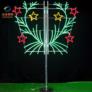 Không thấm nước sắt khung mạ kẽm ống dẫn dây Ánh Sáng 2D <span class=keywords><strong>Motif</strong></span> ánh sáng cho giáng sinh trang trí ngoài trời <span class=keywords><strong>2025</strong></span> - Product Image 2