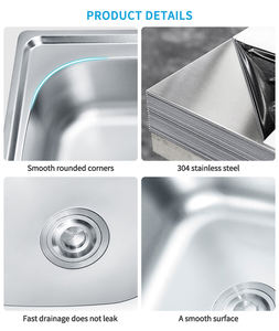 Doppio supporto a parete 80x50cm bagno lavello da <span class=keywords><strong>cucina</strong></span> <span class=keywords><strong>vasca</strong></span> con scarico - Product Image 2