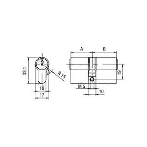 BKS Profil-Doppelzylinder PZ 88 PZ 8812 Función de emergencia y peligro beidseitig No. de llaves 3 - Product Image 2