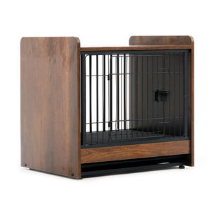 नई आगमन आधुनिक घरेलू इनडोर भारी शुल्क लकड़ी पालतू टोकरा लकड़ी के घर के लिए कुत्तों बिल्लियों - Product Image 2