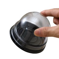 Boîte à cupcakes ronde en plastique avec couvercle transparent, emballage en blister, boîtes à dessert en plastique pour gâteaux de lune