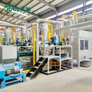 300 Kg/u Aluminium Plastic Folie Afval Recycling Machine Aluminiumfolie Recycling Plant