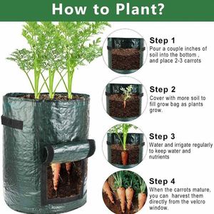 Sac de culture pour pommes de terre en PE, sacs de semis de 7 gallons, sacs de culture pour plantes de jardin, pot de semis, sac de culture pour plantes - Product Image 5