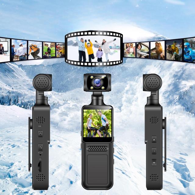 New Arrivals 2025 256GB Memory Color Display Mini Action Camera 1.31 Inch Portable Vlogging Camera