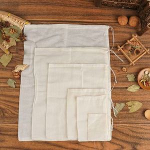 Bolsas de Muselina con Cordón para Tés y Especias, Bolsitas de Algodón de 6x8cm para Hierbas, Té de Hojas Sueltas, Condimentos, Reutilizables, Aptas para Alimentos, Reciclables - Product Image 2