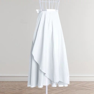 فستان باليه طويل أزرق من الشيفون مع تنورة منسدلة مثالية لدروس الباليه والعروض والارتداء اليومي ورقص الاستوديو - Product Image 5