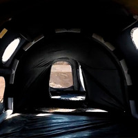 Tente tunnel gonflable de luxe grand format en tissu Oxford imperméable avec pompe à air, équipement de camping pour fêtes en extérieur