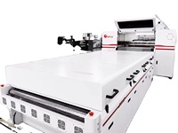 Printer DTF Industri dengan 12 Printhead Epson I3200, Sistem DTF All-in-One dengan Proses Pengguncangan & Pengeringan Bubuk Otomatis