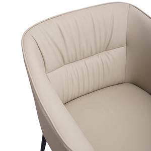 Konut ticari alanlar için Dojii benzersiz İngilizce yemek sandalyesi koltuk dayanıklı sentetik deri ergonomik yemek masası sandalyesi - Product Image 5