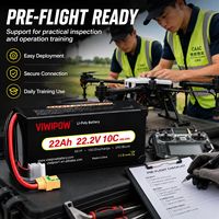 بطارية طائرة بدون طيار صناعية OEM 6S 22.2V 22Ah 10C عالية السعة للتعليم والتدريب