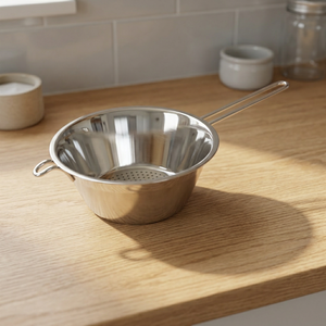Passoire en acier inoxydable haute capacité avec poignées rivetées, passoire de cuisine professionnelle, passe au lave-vaisselle, réutilisable pour les légumes - Product Image 2