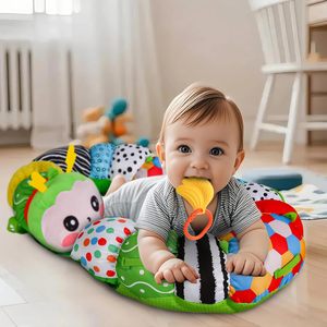 2-in-1 Tummy Time Mat et oreiller <span class=keywords><strong>de</strong></span> soutien assis pour les nouveau-nés et les bébés plus âgés avec oreiller <span class=keywords><strong>de</strong></span> soutien détachable et jouets - Product Image 4