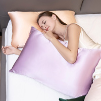 Taies d'oreiller en soie de mûrier 100 % OEM en gros, 22 Momme, motif dessin animé, couleur et logo personnalisables, toutes saisons, coffret cadeau