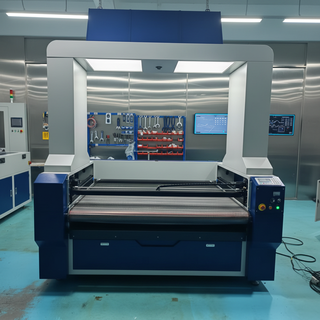 1610 Automatic Positioning CO2 Laser Cutting Machine CCD Camera Auto Feeding Roller Water Cooling Low Noise Supporting LAS/DST