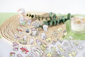 Jornal Adesivos Galinhas Animais Ovelhas Adesivo Bonito PVC Adesivos Gilding Decal Diário Planejador DIY Adesivos - Product Image 3