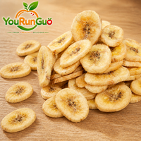 Chips de banane croustillantes, fruits secs AD, collation sucrée, emballage sous vide, 5 kg, vente en gros