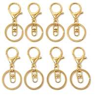 Accessoires de mode de luxe en gros en alliage de zinc, porte-clés avec mousqueton et anneau porte-clés, pour cadeaux femme, breloque de sac, breloque de sac à main