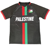 Ensemble de maillot de football Palestine FC, coupe automatisée, pour l'été et l'automne, style arabe, avec t-shirt de football Palestine