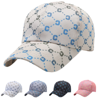 Casquette de baseball unisexe à 6 panneaux avec logo personnalisé brodé, tissu camouflage réglable, visière incurvée, design imprimé intégral, quatre saisons