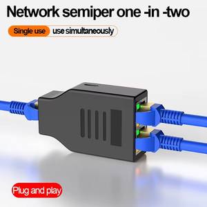 Divisor de Red RJ45 Hembra a 2 Hembra (2 Dispositivos en Red Simultáneamente), Divisor de Internet de 1000 Mbps 1 Entrada 2 Salidas, Divisor LAN con Alimentación Tipo-C - Product Image 3