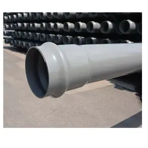 Light Gray PVC UPVC Waste Water Pipe and Fittings rubber ring joints