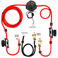 Isolateur de batterie double 12V 140A, relais sensible à la tension VSR, séparateur de batterie étanche avec affichage LED pour camping-car, bateau, camion