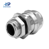Presse-étoupes miniatures en laiton étanches IP68 M12*1.5 pour câbles de 3-6.5mm, connecteur métallique pour boîtier de commande électrique