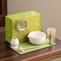 Ensemble de thé matcha en céramique avec support à outils, fouet, style japonais, cérémonie du thé, fabricants d'origine, exclusivité transfrontalière