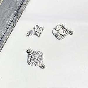 สร้อยคอเงินแท้ S925 แบบแม่เหล็ก ตัวล็อคแบบเม็ดเดี่ยว ทำมือ พร้อมตัวล็อคแบบลูกปัด DIY สำหรับประดับมุก  ตัวเว้นระยะ 3 มม. สำหรับงานเครื่องประดับ - Product Image 1