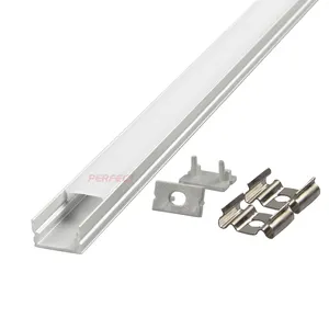 Plastic U Channel Aluminum Led Extrusion Waterproof Profile For Led Lighting Strips Diffusion