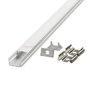 Kunststoff U-Kanal Aluminium LED Extrusion Wasserdichtes Profil für LED-Beleuchtungs streifen Diffusion