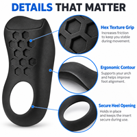 Semelles orthopédiques pour fasciite plantaire pour femmes et hommes, inserts de soutien de la voûte plantaire pour pieds plats, pour la douleur au talon, pour chaussures de marche et de travail