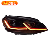 Ensemble Phares pour Volkswagen Golf 7 MK7 2013-2017 avec Direction Dynamique LED DRL Lentille Double Faisceau Bi-Xénon HID