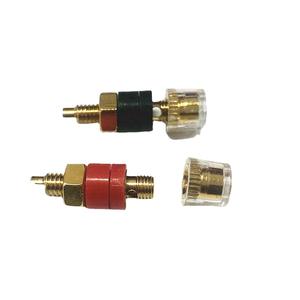 Petit bornier transparent en cristal, bornier haut de gamme en cuivre plaqué or, bornier pour amplificateur de puissance, bornier pour haut-parleur audio - Product Image 2